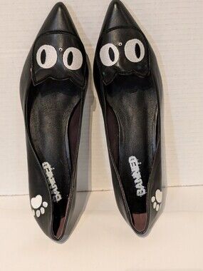 BANNED Kitten Heel Cat Face Shoes Sz. 7